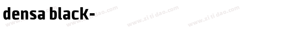 densa black字体转换